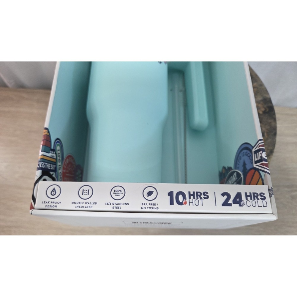 Life Is Good Voyager Tumbler 32oz Flowers New in Box - Picture 3 of 4